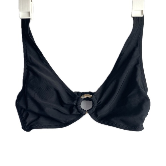 Bikini Top with Tortoiseshell Print Detail - Picture 1 of 5